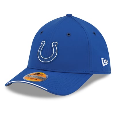 Indianapolis Colts New Era 2026 Sideline 39THIRTY M-Crown Flex Hat - Royal