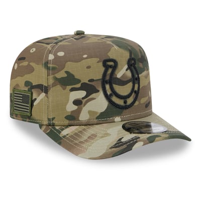 Indianapolis Colts New Era x BJ Betts 2026 Salute To Service 9FIFTY A-Frame Snapback Hat - Camo