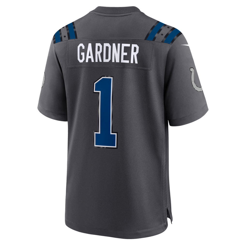 Men's Indianapolis Colts Ahmad Sauce Gardner Nike Anthracite 2026 ...