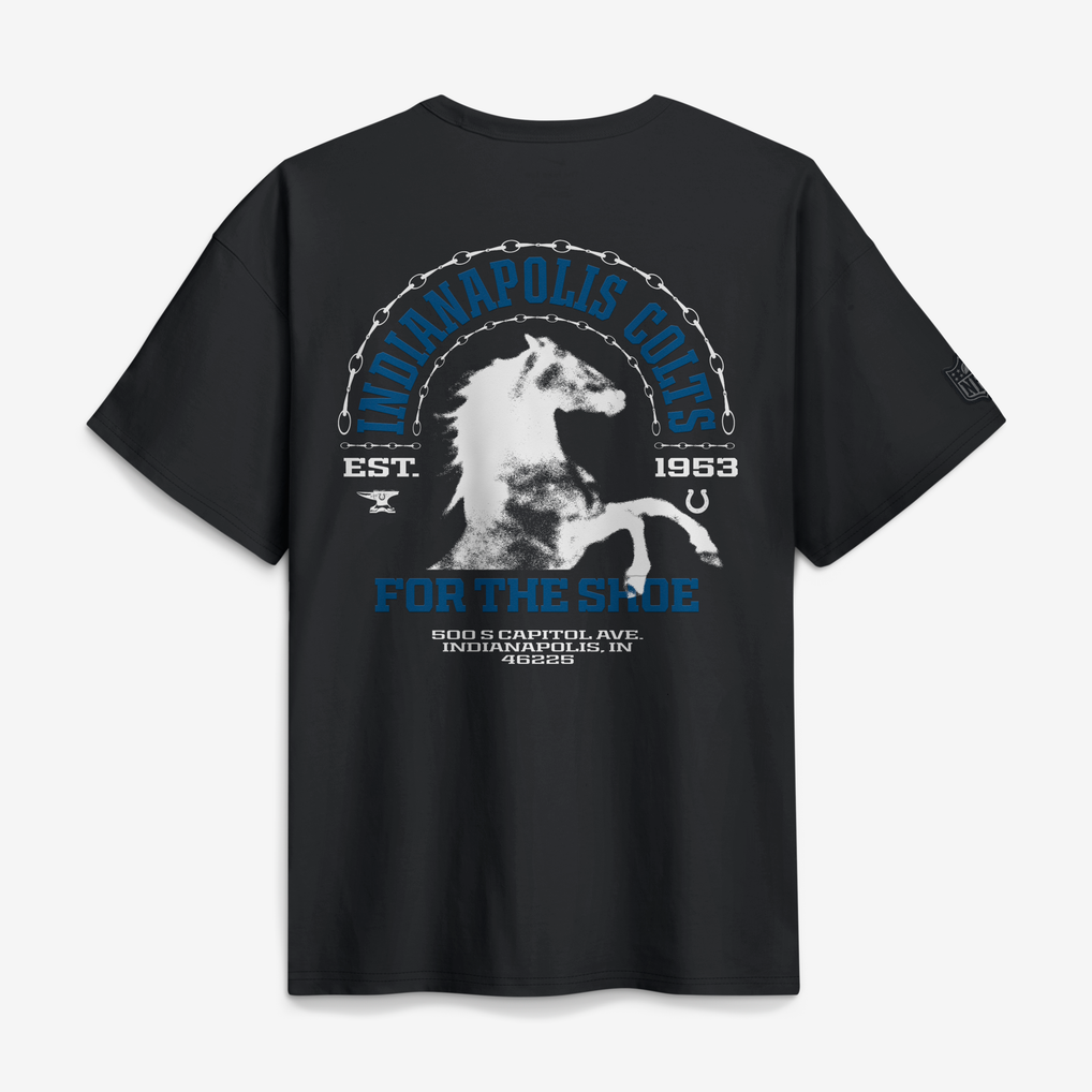 Men's Indianapolis Colts Nike Black 2026 Rivalries Collection Max90 T-Shirt