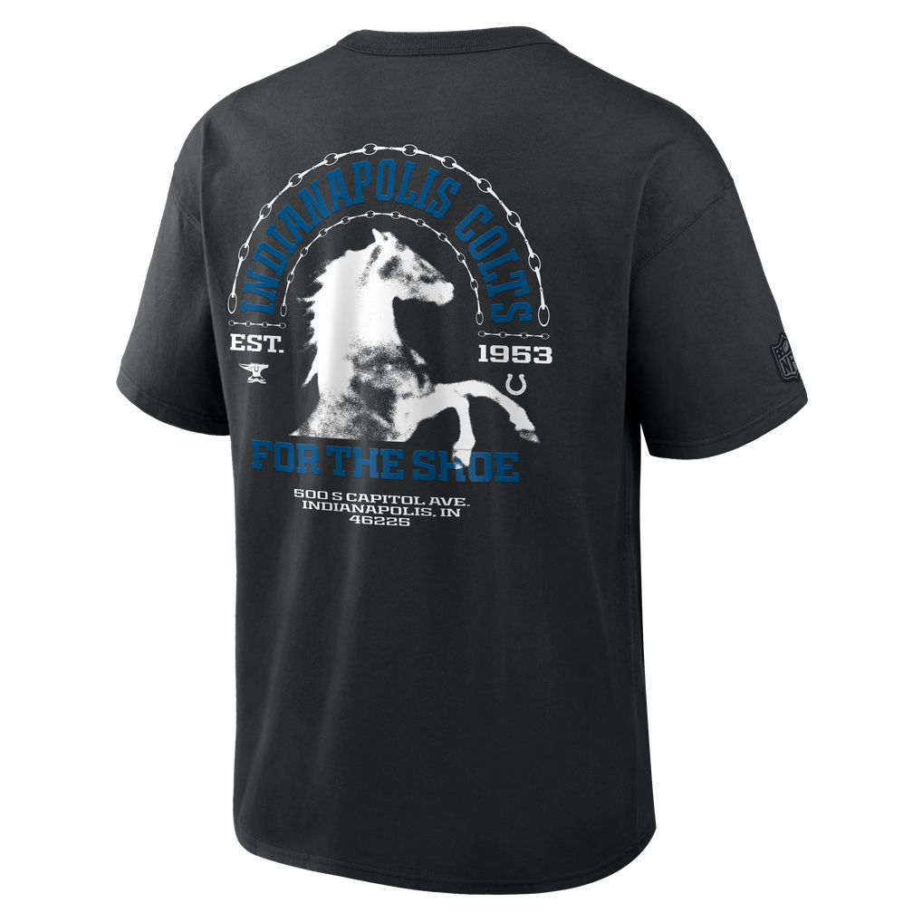 Men's Indianapolis Colts Nike Black 2026 Rivalries Collection Max90 T-Shirt