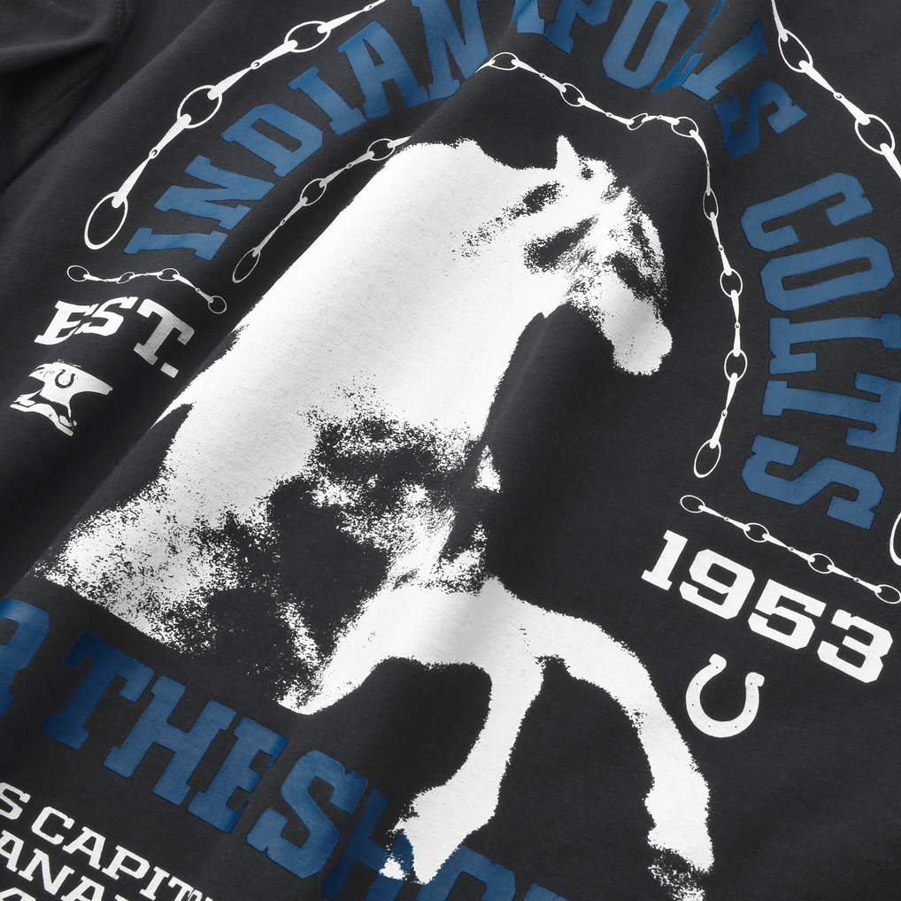 Men's Indianapolis Colts Nike Black 2026 Rivalries Collection Max90 T-Shirt