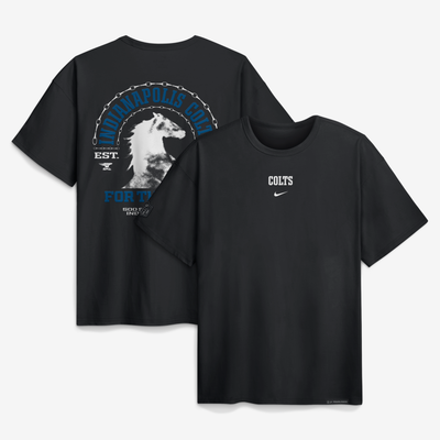  Indianapolis Colts Nike 2026 Rivalries Collection Max90 T-Shirt - Black