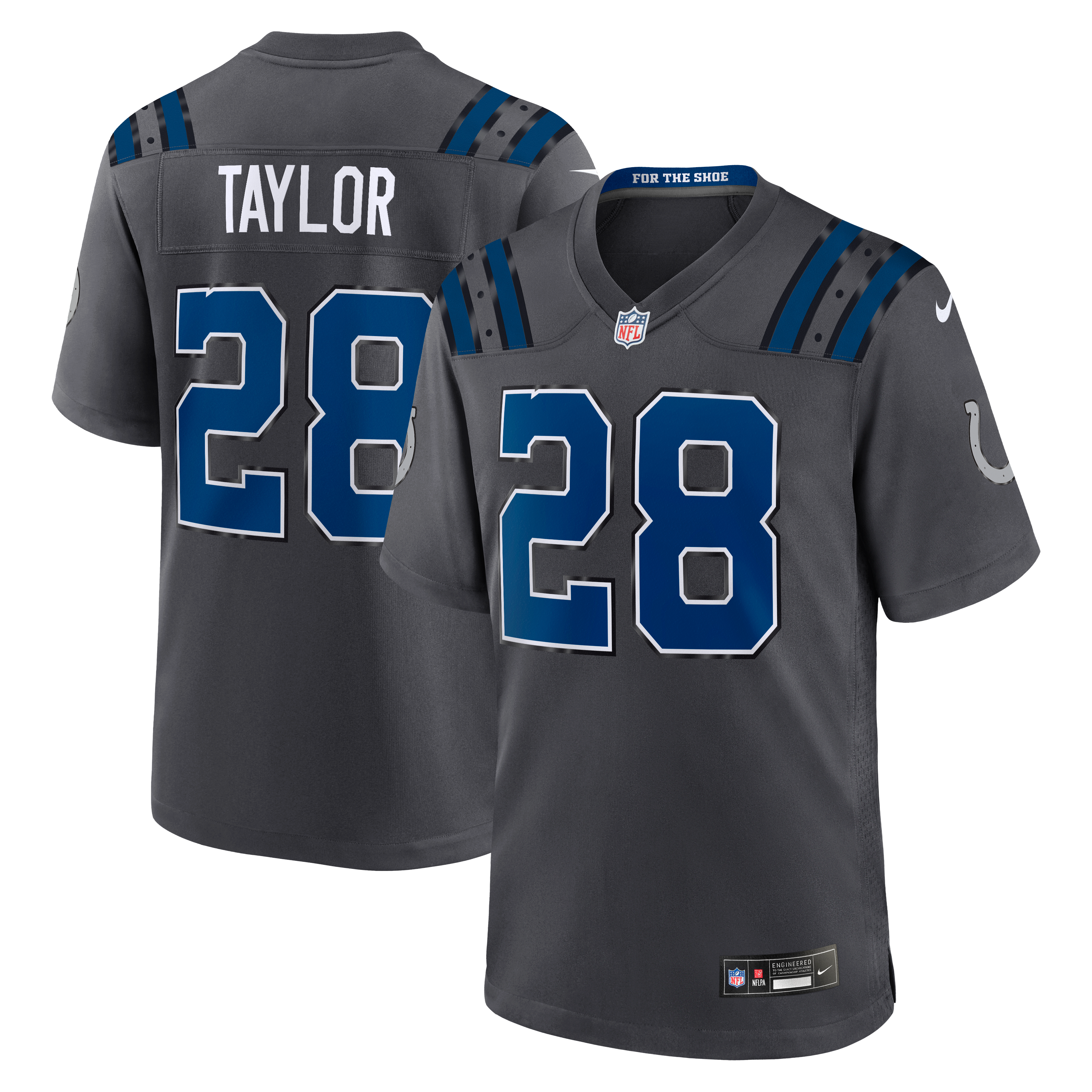 Men's Indianapolis Colts Jonathan Taylor Nike Anthracite 2026 Rivalries ...