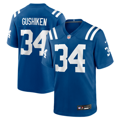Kapena Gushiken Indianapolis Colts Nike Team Game Jersey - Royal
