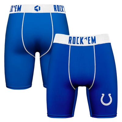  Indianapolis Colts Rock Em Primary Logo Boxer Briefs - Royal