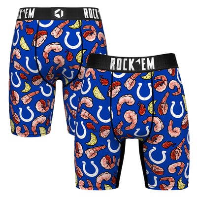  Indianapolis Colts Rock Em Shrimp Cocktail Boxer Briefs - Royal