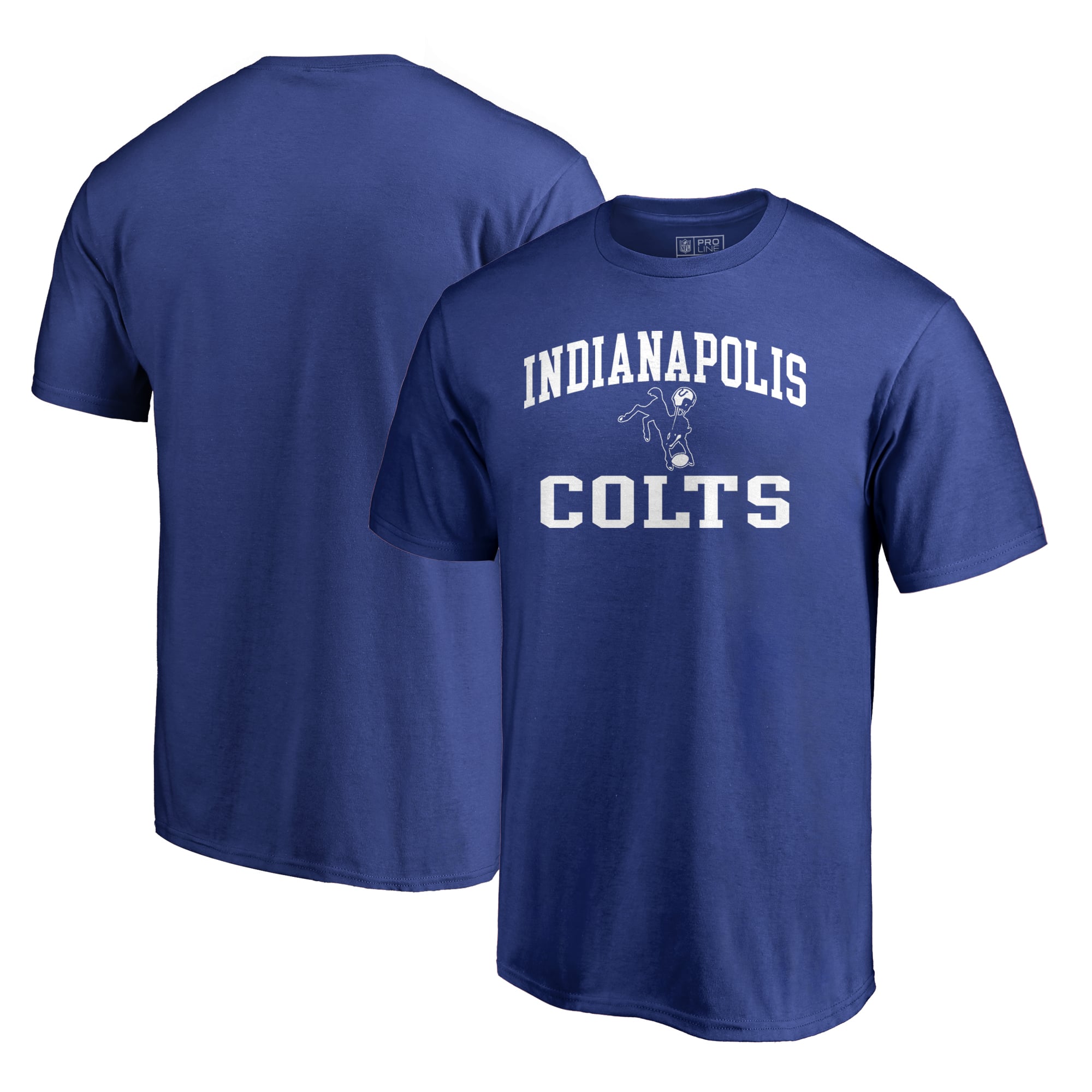 Men's Royal Indianapolis Colts Vintage Collection Victory Arch T-Shirt