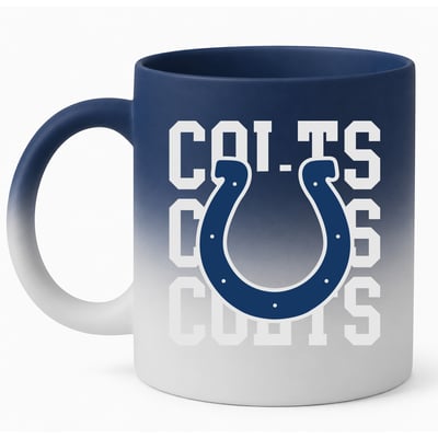Indianapolis Colts Pegasus 16oz. Echo Fade Soft Touch Ceramic Mug