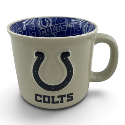 Indianapolis Colts Pegasus 17oz. 3-D Mashup Stone Ceramic Mug
