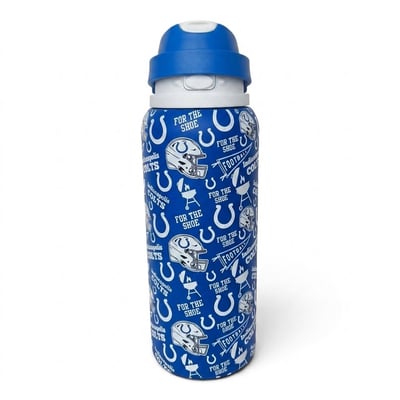 Indianapolis Colts Pegasus 32oz. Game Day Pennant Stainless Steel ProPress Water Bottle