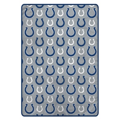 Indianapolis Colts Pegasus Logo Roll Oversized 66" x 95" Ultra Cozy Blanket