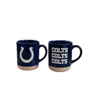 Indianapolis Colts Pegasus Two-Piece 14oz. Echo Logo Ceramic Mug Set