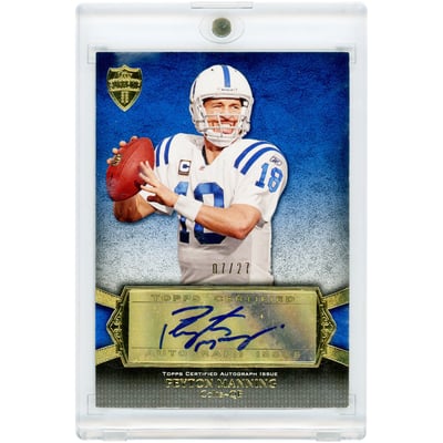 Peyton Manning Indianapolis Colts Autographed 2011 Topps Supreme Blue #SA-PM #7/27 Card