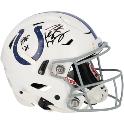 Peyton Manning Indianapolis Colts Fanatics Authentic Autographed Riddell Speed Flex Authentic Helmet with "HOF 21" Inscription