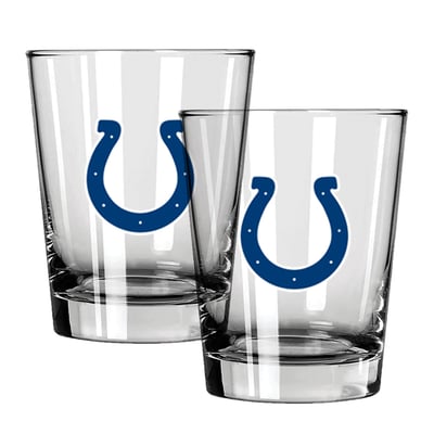 Indianapolis Colts The Memory Company 15oz. Two-Pack Rocks Glass Gift Set
