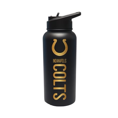 Indianapolis Colts The Memory Company 32oz. Stainless Steel Gold Lettering Tumbler