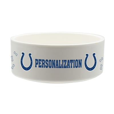 Indianapolis Colts The Memory Company 35oz. Personalized Ceramic Pet Bowl