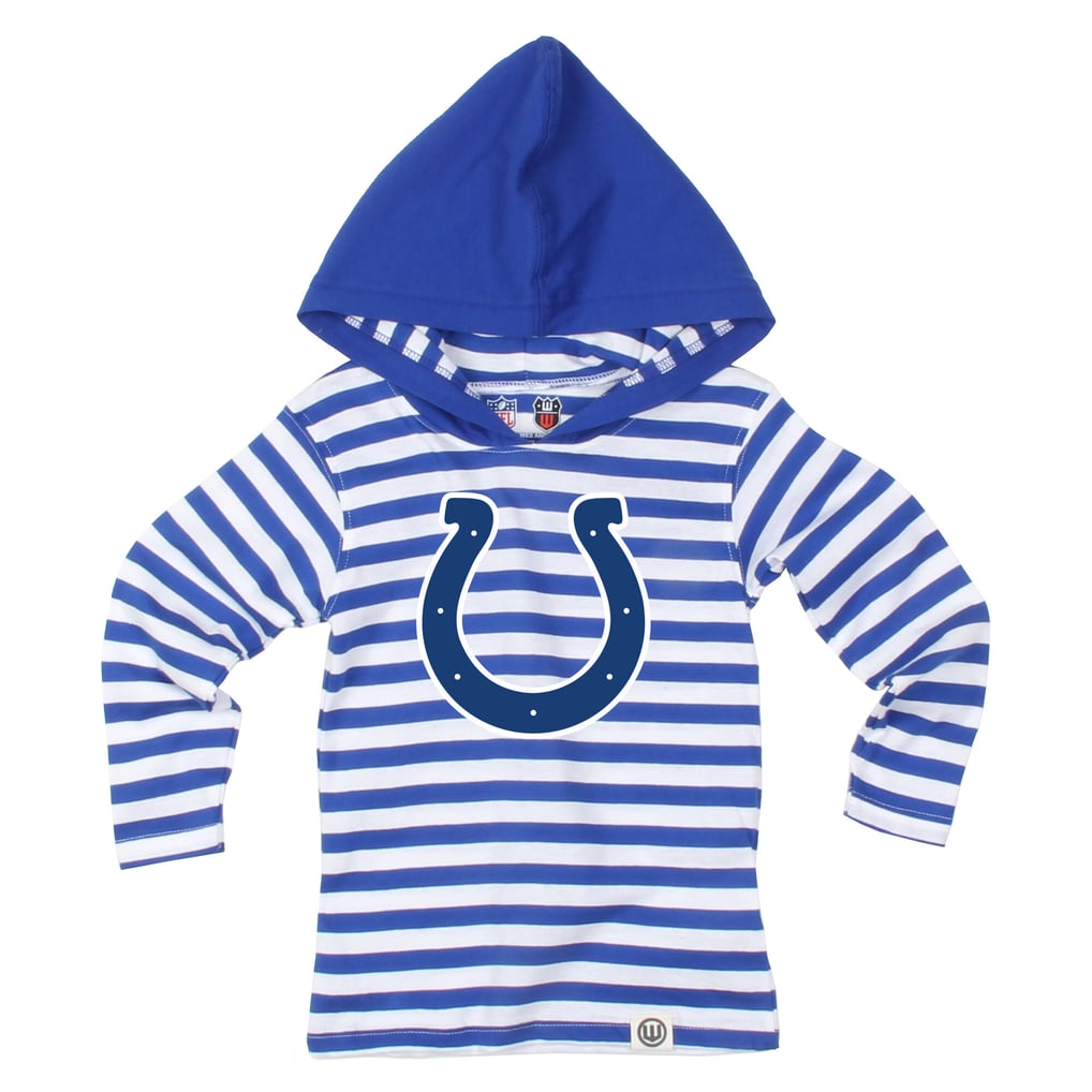 Toddler Wes & Willy Royal Indianapolis Colts Stripe Hooded Long Sleeve ...