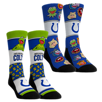  Indianapolis Colts Rock Em Unisex Muppets 2-Pack Crew Socks Set - Blue