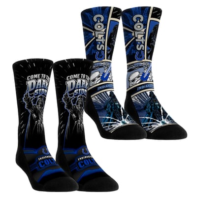  Indianapolis Colts Rock Em Unisex Star Wars Empire Two-Pack Crew Socks - Blue