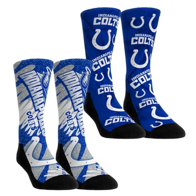 Indianapolis Colts Rock Em Unisex Team Blast Two-Pack Crew Socks