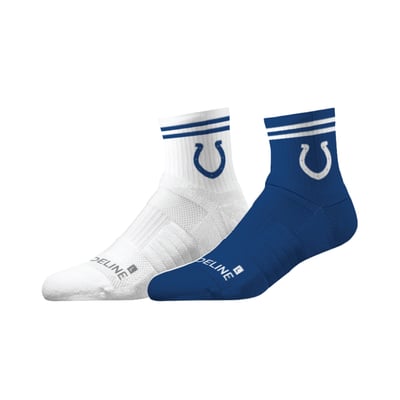 Indianapolis Colts Strideline Unisex Half Calf Socks Two-Pack Set
