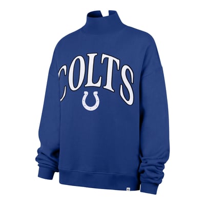 Indianapolis Colts '47 Women's Plus Size Vantage Mock Neck Pullover - Royal