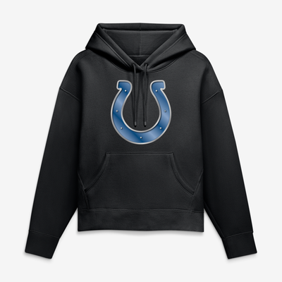 Indianapolis Colts Women's Forged Mascot Hoodie - Black