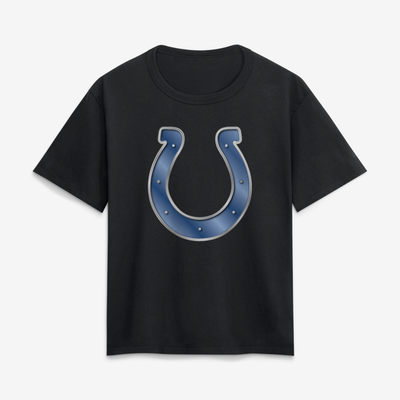 Indianapolis Colts Women's Forged Mascot T-Shirt - Black