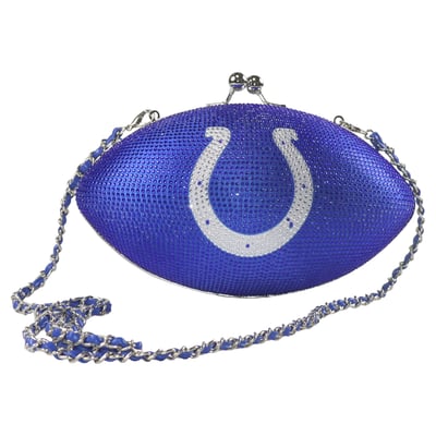 Indianapolis Colts Cuce Women's Team Color Crystal Football Purse