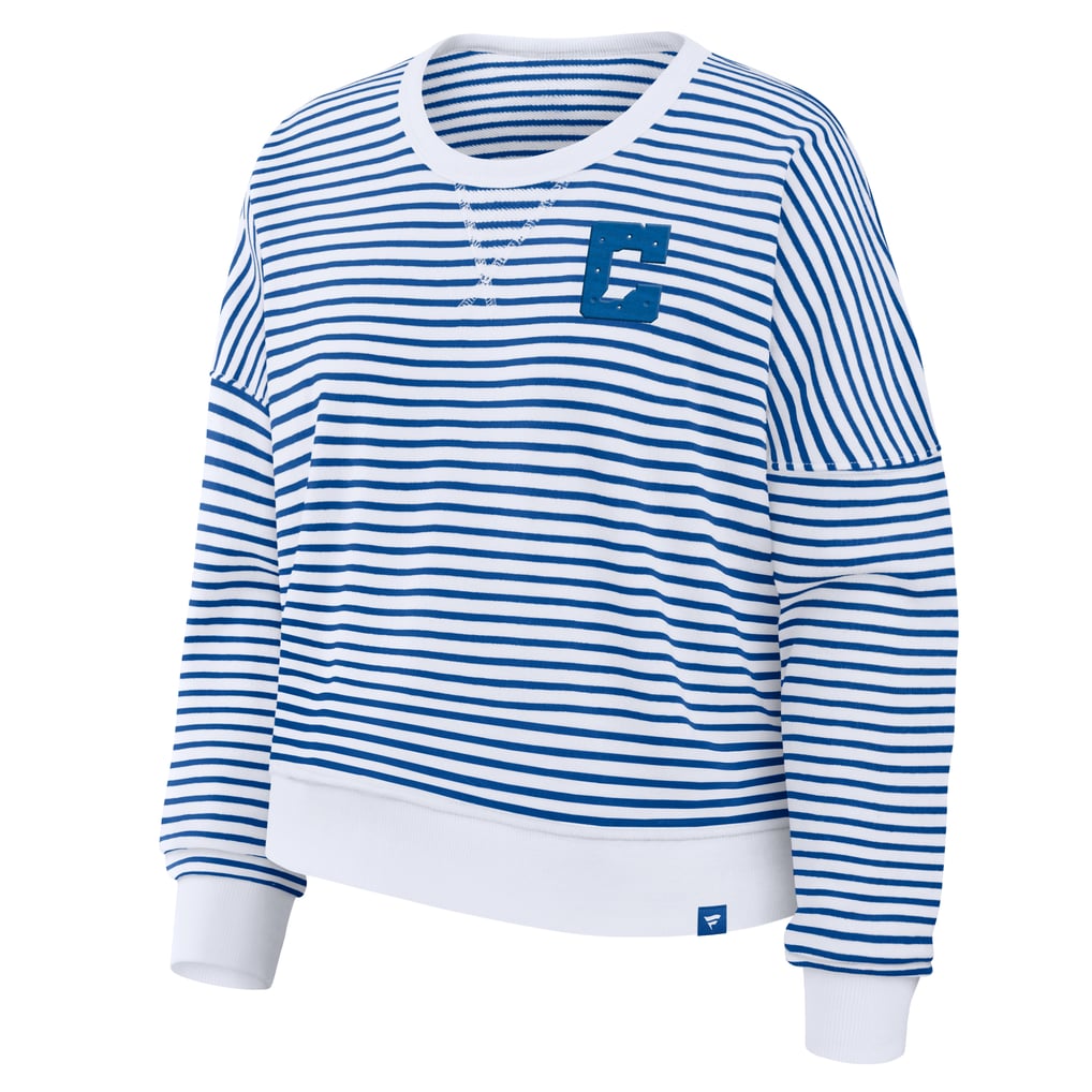 Women's Fanatics White/Royal Indianapolis Colts Striped Oversized ...