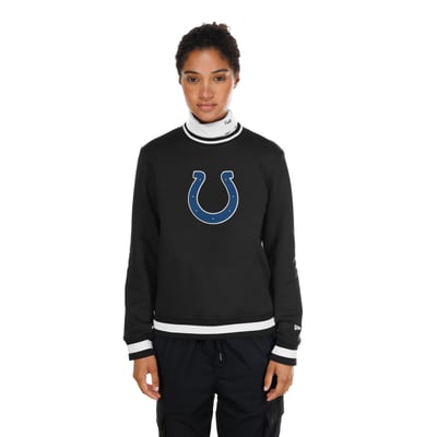  Indianapolis Colts New Era Women's Sport Classics Turtleneck - Black