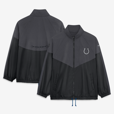  Indianapolis Colts Nike Women's 2026 Rivalries Collection Oversized Full-Zip Jacket - Anthracite
