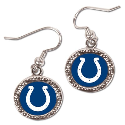 Indianapolis Colts WinCraft Women's Round Dangle Earrings