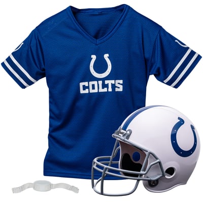 Indianapolis Colts Franklin Sports Youth NFL Deluxe Helmet & Jersey Set - Royal
