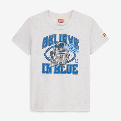  Indianapolis Colts Homage Youth Star Wars x NFL Tri-Blend T-Shirt - Ash