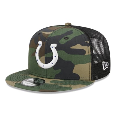 Indianapolis Colts New Era Youth  Main Trucker 9FIFTY Snapback Hat - Camo