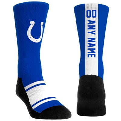  Indianapolis Colts Rock Em Youth Custom Jersey Crew Socks - Blue