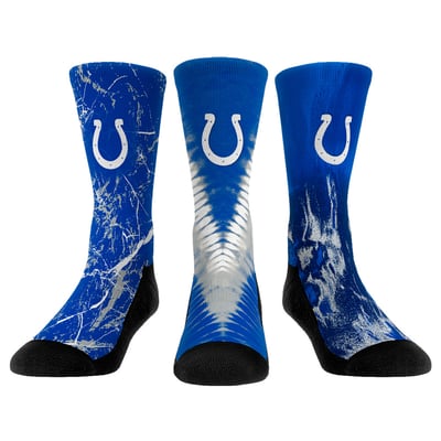 Indianapolis Colts Rock Em Youth 3-Pack Crew Socks Set - 