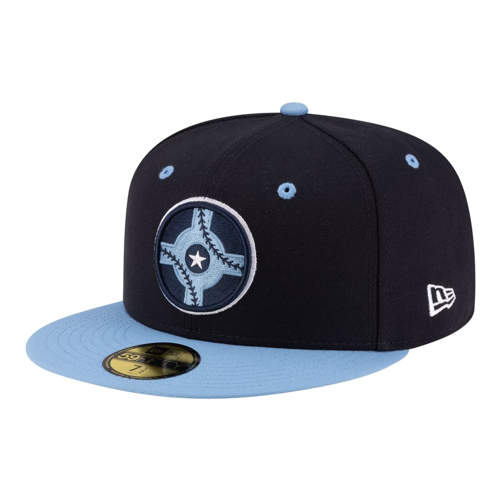  Indianapolis Indians New Era Authentic Collection 59FIFTY Fitted Hat - Navy/Light Blue