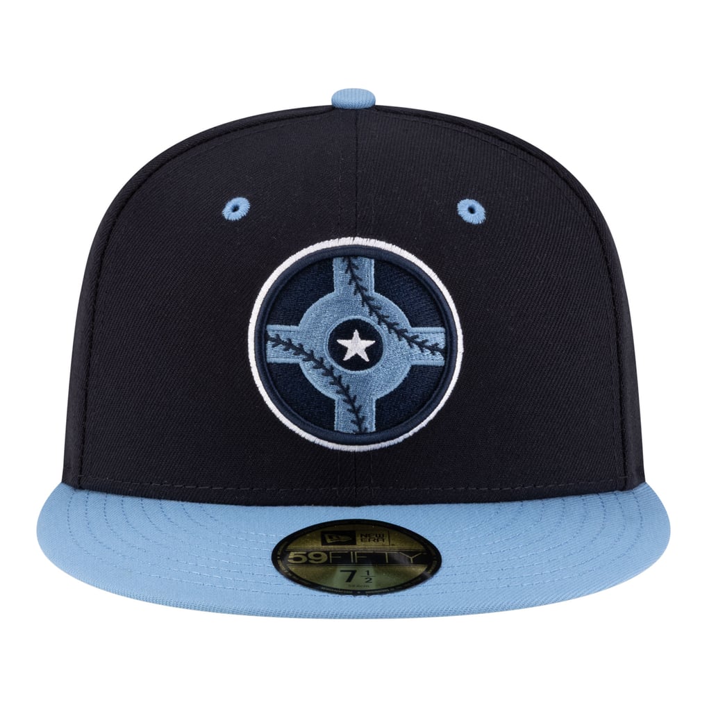  Indianapolis Indians New Era Authentic Collection 59FIFTY Fitted Hat - Navy/Light Blue