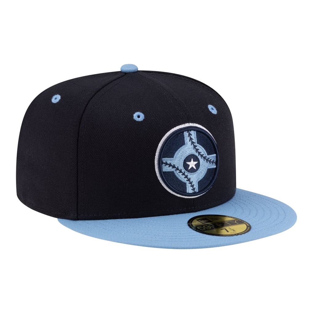  Indianapolis Indians New Era Authentic Collection 59FIFTY Fitted Hat - Navy/Light Blue