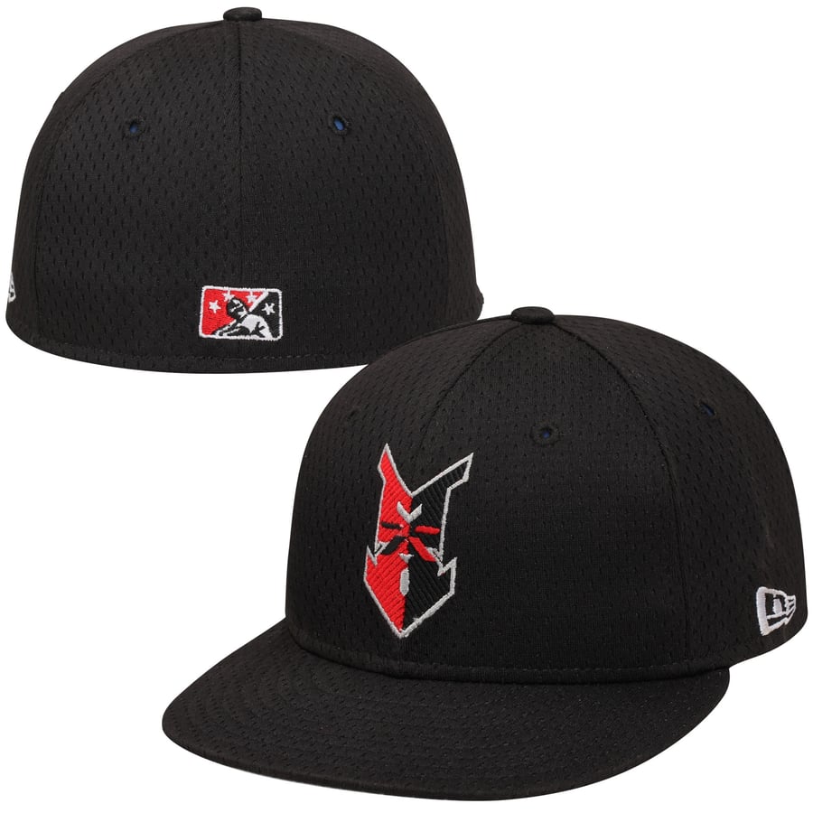 New Era Indianapolis Indians Minor League 59FIFTY Fitted Hat - Black