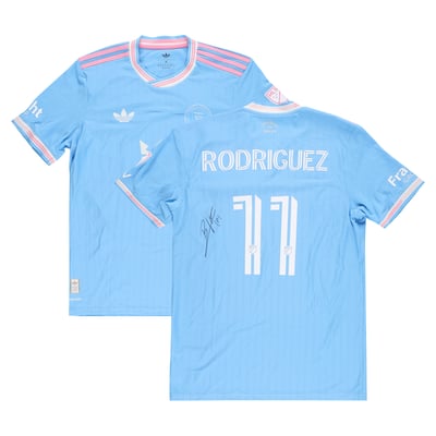 Baltasar Rodríguez Inter Miami CF Autographed Fanatics Authentic Match-Used #11 Blue Jersey from the 2025 MLS Season - Size M