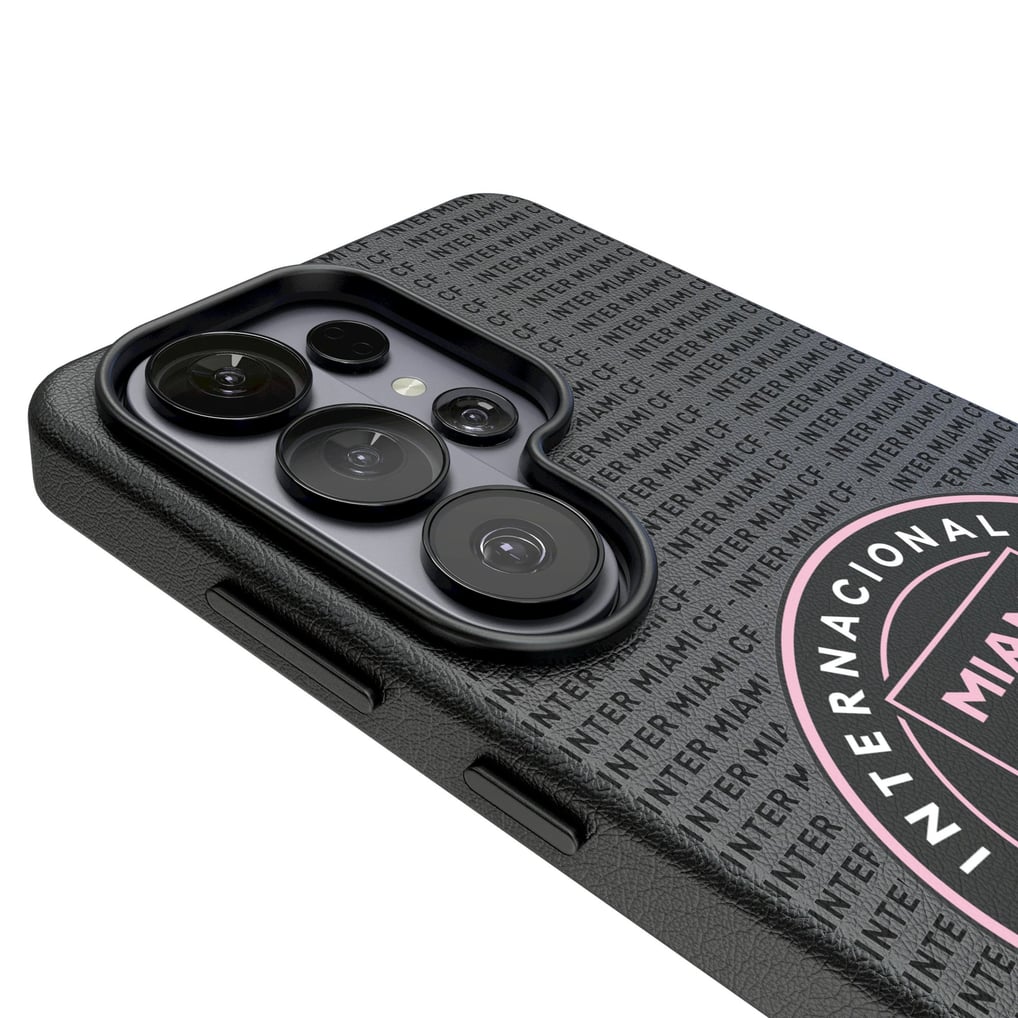  Inter Miami CF Keyscaper Text Backdrop Magnetic Bump Case - Black