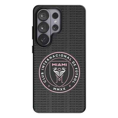 Inter Miami CF Keyscaper Text Backdrop Magnetic Bump Case - Black