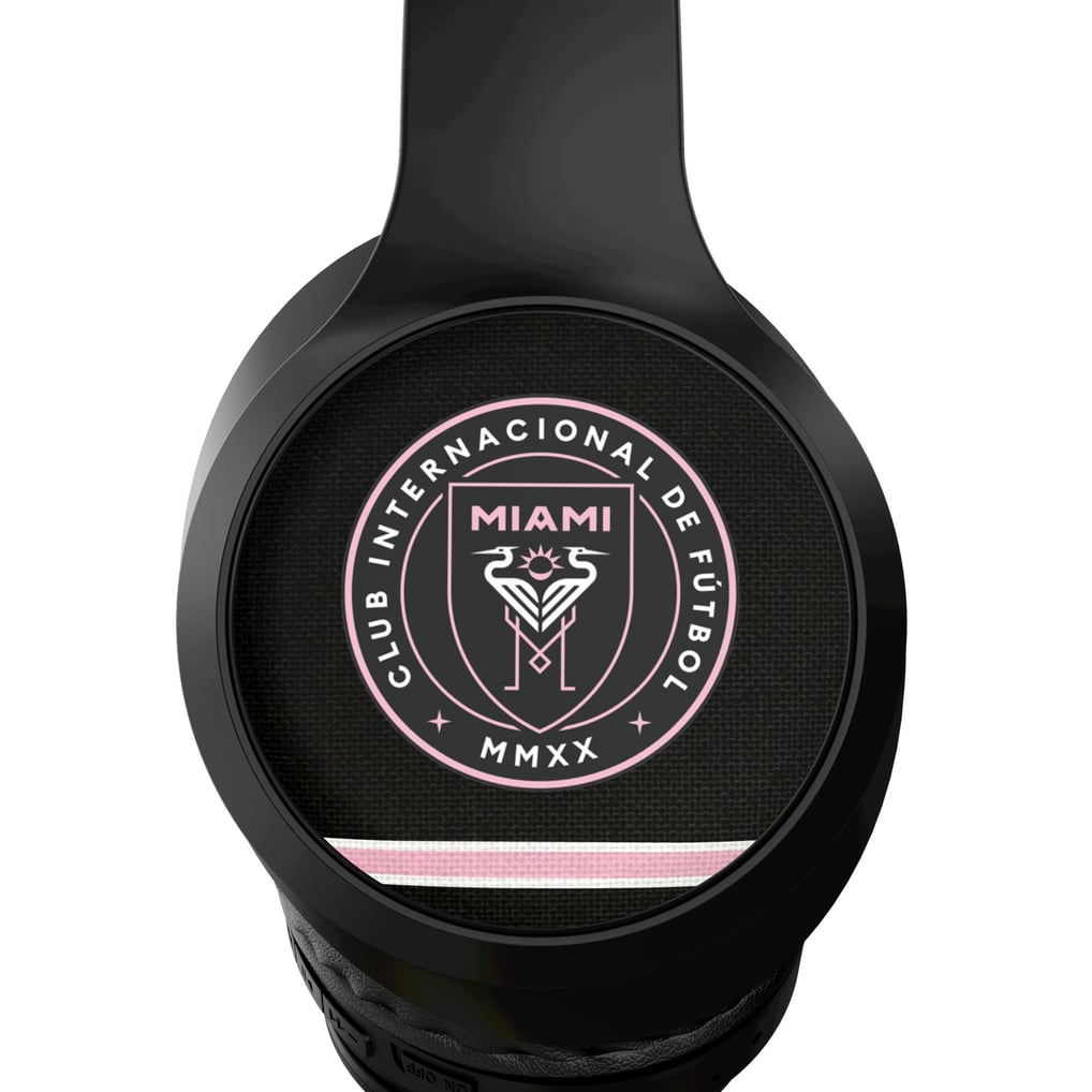 Inter Miami CF Keyscaper Stripe Wireless Bluetooth Headphones With Case