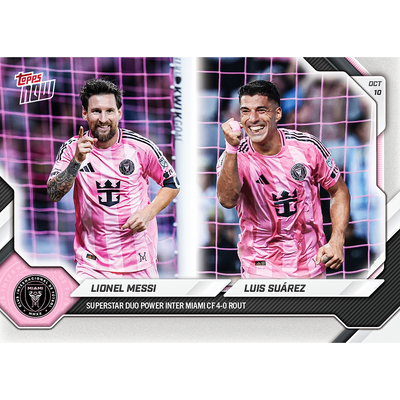 Lionel Messi/Luis Suárez - 2026 MLS Topps NOW® - Card 90
