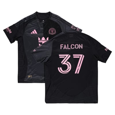 Maximiliano Falcón Inter Miami CF Autographed Fanatics Authentic Match-Used #37 Black Jersey from the 2025 MLS Season - Size XL